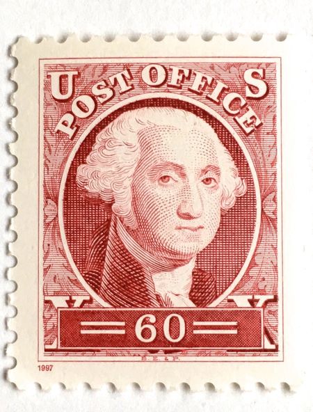 100 Pink Vintage George Washington Stamps Unused 60 Cent Postage Stamps for Mailing